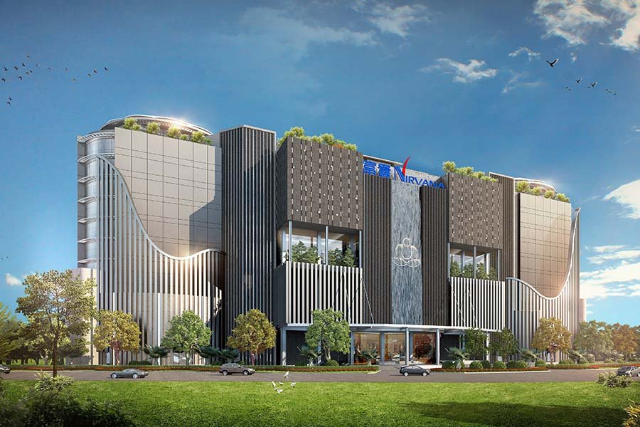 新加坡富贵山庄外观立面（示意）